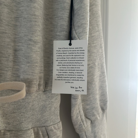 ELECTRIC & ROSE ULTRA SOFT Fleece Lined Button Down V Neck Jumpsuit (S) BNWT - Picture 4 of 10